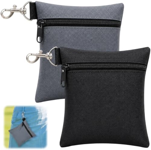 2PCS Golf Tee Pouch, Nylon Zipper Golf Accessory Bag - Image 7