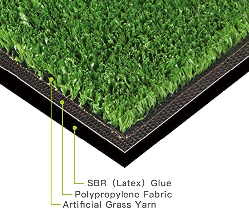 Artificial Grass Turf, 8ft x 82ft 0.4" Pile Height, Indoor Outdoor Fake - Image 5