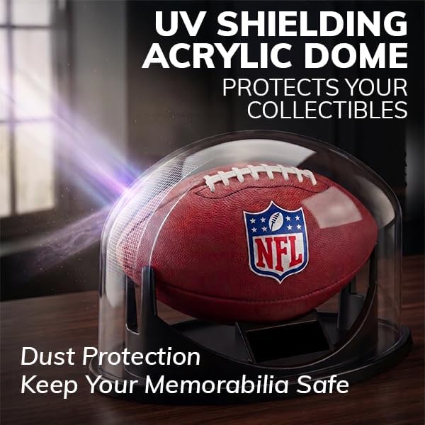 Full Size Autographed Football Display Case - Image 5