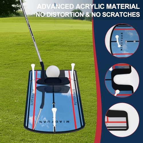 Golf Putting Alignment Mirror & Putting Cup Set – Portable Indoor Outdoor - Image 3