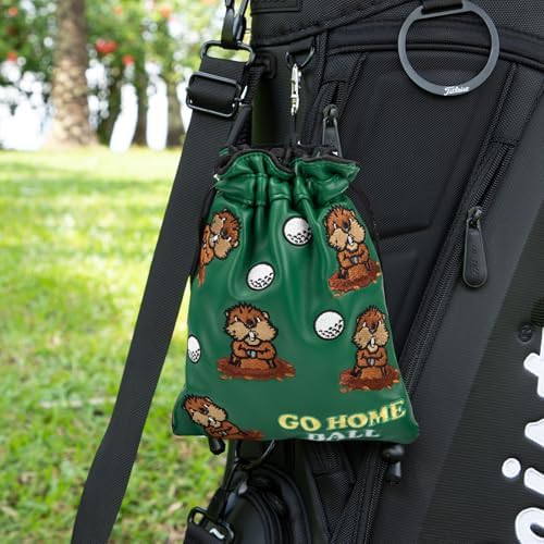 Valuables Pouch Funny Golf Ball Pouch Bag w/Drawstrings - Image 2