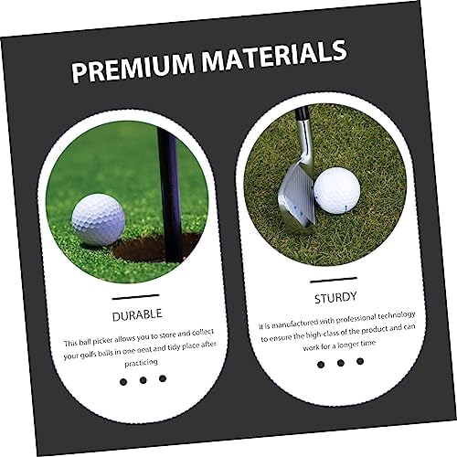 Blue Golf Ball Collector Tube Large Storage Lightweight Detachable - Image 4