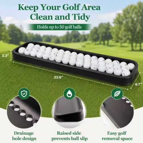 100-Ball Golf Tray for Hitting Mats & Simulators - - Image 3