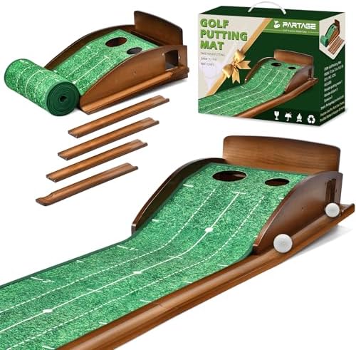 Putting Green Indoor, Extra Large & Wide Golf Putting Mats Practice Indoor by PARTAGE