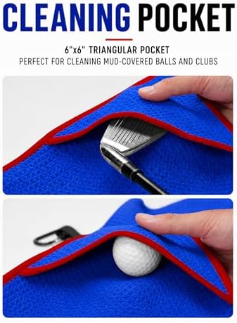 Magnetic Waffle Microfiber Golf Towel - Image 5
