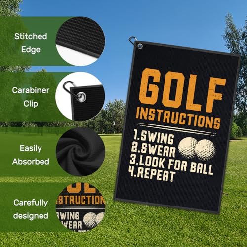 Golf Instructions Golf Towel - Image 3