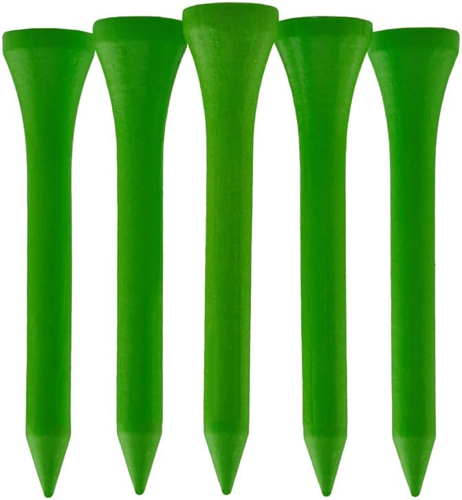 TH Golf 100 PCS Bamboo Golf Tees | Multiple Colours & Sizes | Castle Golf Tees by Unknown