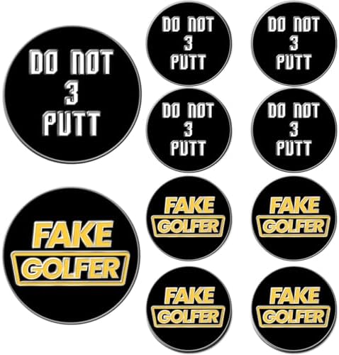 Amy Sport Golf Ball Markers Assorted Patterns Set by AmySport