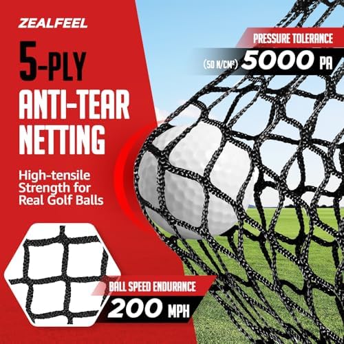 ZEALFEEL Golf Net, 10 x 7 ft Hitting Practice Set - Image 2