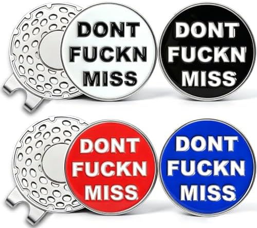 Adhere Golf Ball Markers with Strong Magnetic Hat Clip by Unknown