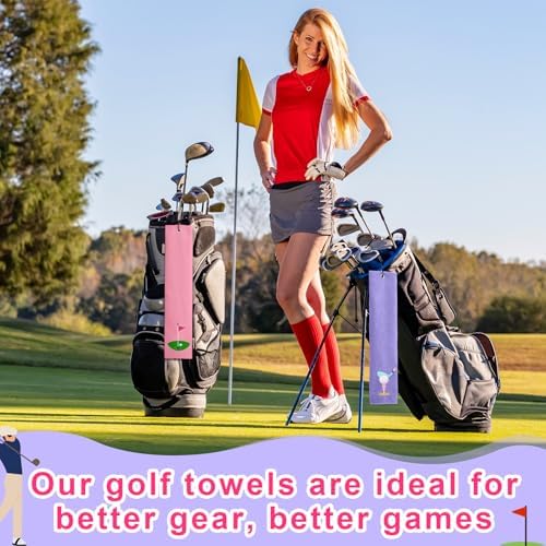 Mindsoft 2 Pieces Funny Golf Towel Microfiber Embroidered Ball Towels - Image 6