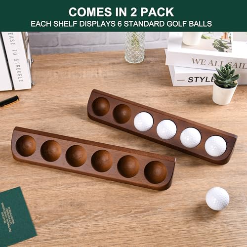 Tapeera 2-Pack Golf Ball Display Case Wall Mount - Image 2