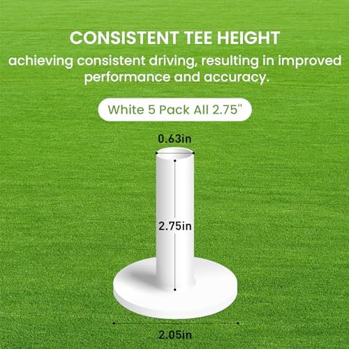 FINGER TEN Rubber Golf Tees for Mats 5 Pack - Image 2