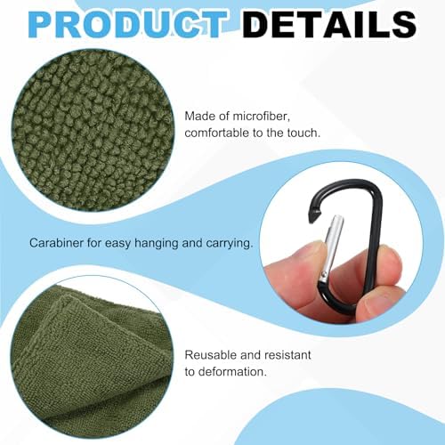 Small Microfiber Golf Towel, Pocket Golf Ball Towel - Image 3