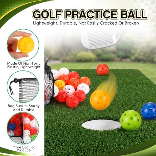 300 Pcs Plastic Practice Golf Ball 42mm PU Foam Balls - Image 3