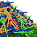 Golf Tees 3 1/4 Inch, Plastic Golf Tees 4 Prongs Stability Tees, Unbreakable by LZFANGOLF