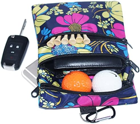 Golf valuables pouch, zipper golf ball bag - Image 4