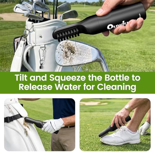 Golf Club Cleaner Brush with Water, Rotating Cover and 4 oz Bottle - Image 4