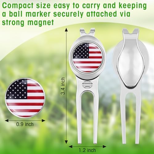 CHIVENIDO Divot Tool Divot Repair Tool, Premium Golf Divot Tool Golf Ball Maker - Image 2