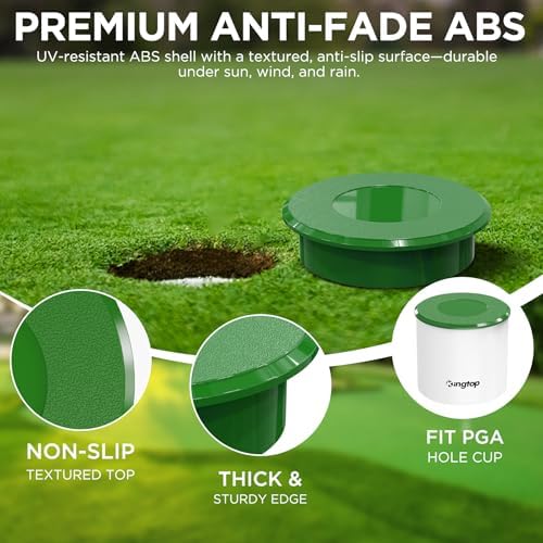 KINGTOP Golf Hole Cup Covers for Standard 4.25 in Cups - Image 3