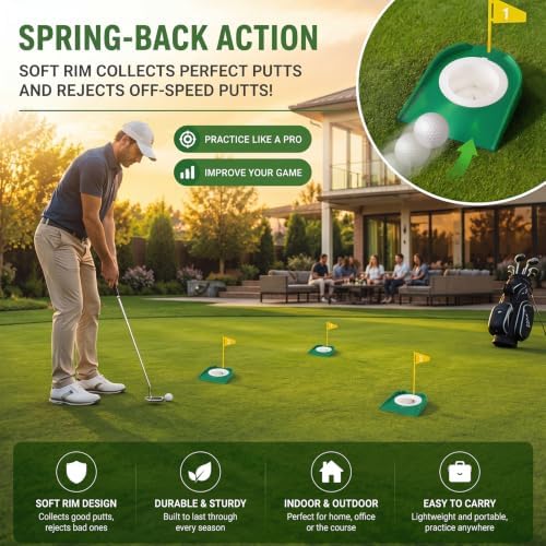 Sotiff Golf Putting Practice Cup Hole Training Aids Golf Accessories - Image 4