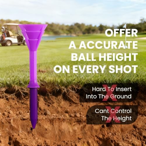 FINGER TEN Golf Tees Plastic 3 1/4 Inch 12/24/60 Pack - Image 4