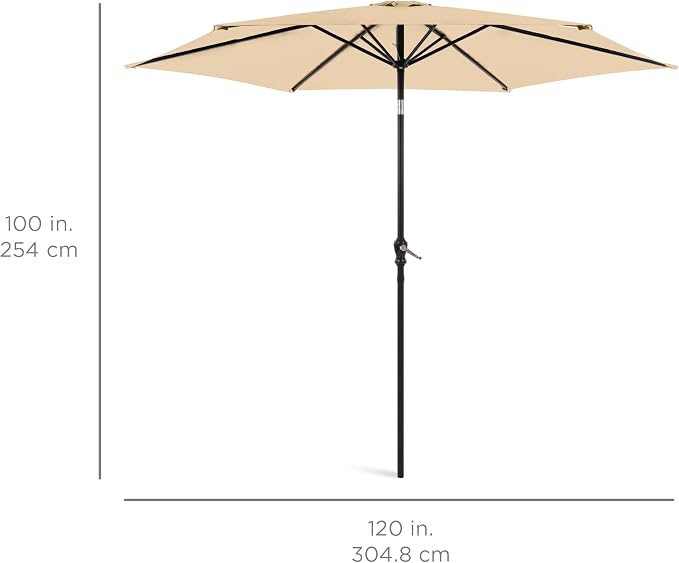 Best Choice Products 10ft Outdoor Patio Umbrella, Outdoor Table Umbrella - Image 7