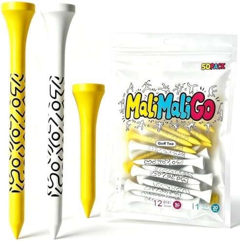 Graffiti Bamboo Golf Tees, 1-1/2"Mixed Sizes by MaliMaliGoGolf