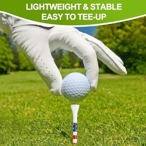 Golf Tees 3-1/4" Durable Bamboo Tees 100 Pack, Friendly Biodegradable Material - Image 5