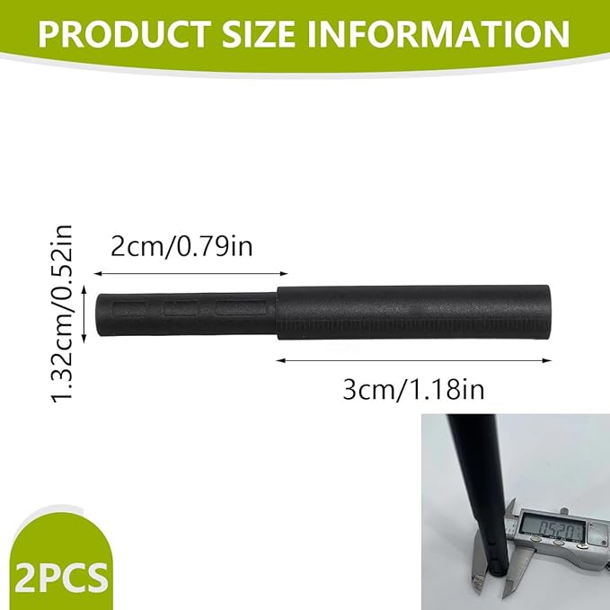 0.520inch Golf Club Extender Club Shaft Extension for Extension of Iron Wood Putter 2PCS