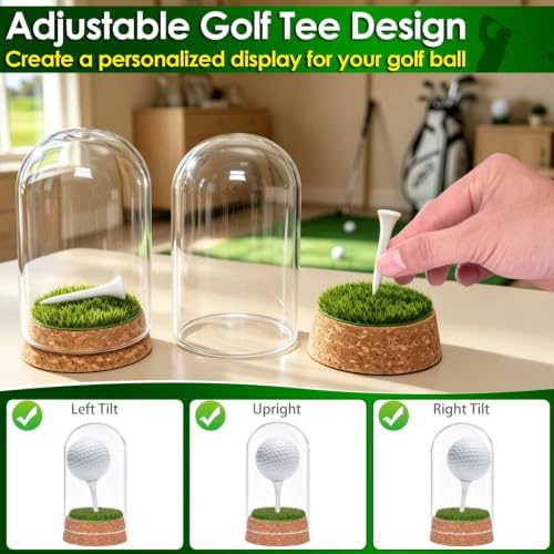 Real Glass Golf Ball Display Case 2pcs - Image 4