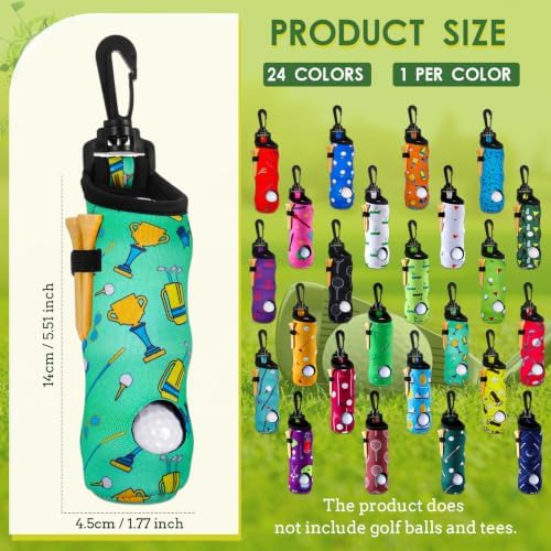 WILLBOND 24 Pcs Golf Ball Holder Pouch - Image 3