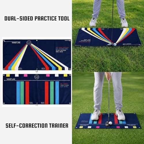 Golf Towel Training Aid for Beginner Golfers, Portable Golf Swing Plane Trainer - Image 4