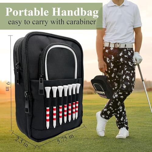 Golf Valuables Pouch, Golf Ball Bag, Golfer Portable Organizer, Large Golf - Image 5
