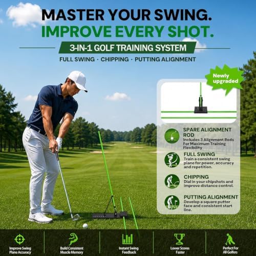 Golf Alignment Sticks Holder – Golf Swing Plane Trainer - Image 2