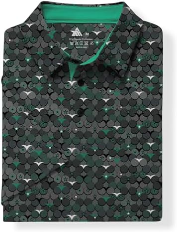 ZITY Men's Golf Shirts Short Sleeve Print Patterns Casual Collared Polo - Image 6