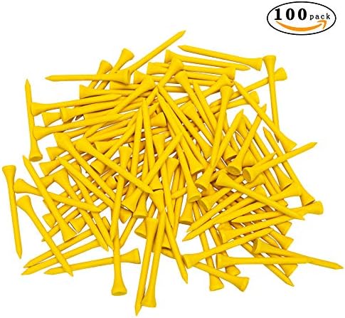 THIODOON Golf Tees Professional Natural Wood Golf Tees Pack of 100, Golfing - Image 2