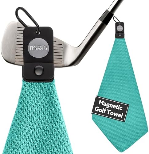 Magnetic Golf Towels for Golf Bags by PlayingItForward