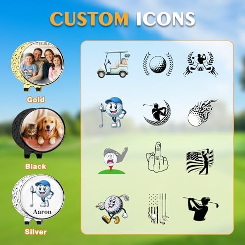 Custom Golf Ball Marker, Personalized 1" Golf Ball Markers - Image 3