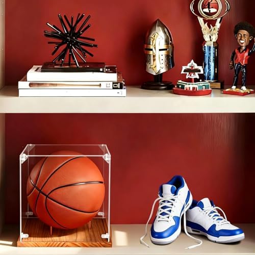 Clear Acrylic Basketball Display Case - Image 5