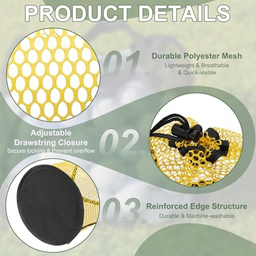 Golf Ball Storage Bag Nylon Mesh Golf Pouch - Image 3