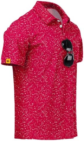 ZITY Mens Golf Polo Shirts Short Sleeve UPF 50+ Moisture Wicking Tshirt by ZITY