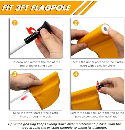 KINGTOP Solid Mini Golf Flags - Image 4
