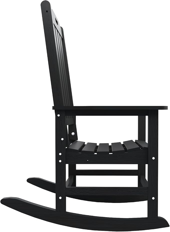 THOEOE Outdoor Rocking Chairs Set of 2, Oversized Patio Rocking Chair | HDPE - Image 9