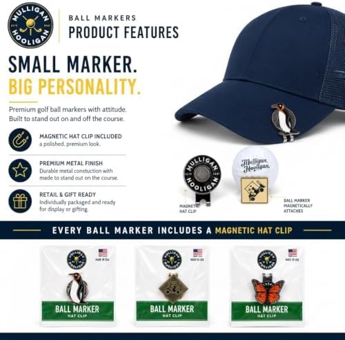 Funny Golf Ball Marker + Premium Magnetic Hat Clip | Unique Gift - Image 2