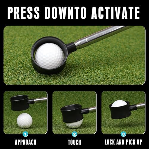 Premium Press-Lock Golf Ball Retriever – 9Ft / 12Ft / 14.5Ft / 16.3Ft - Image 2