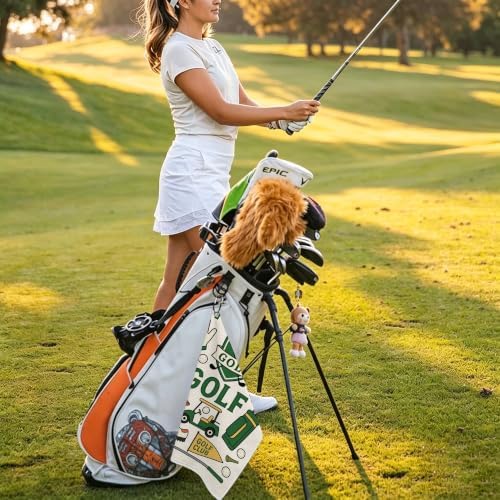 Golf Club Bag Golf Towel with Bag Clip, Gift - Image 7