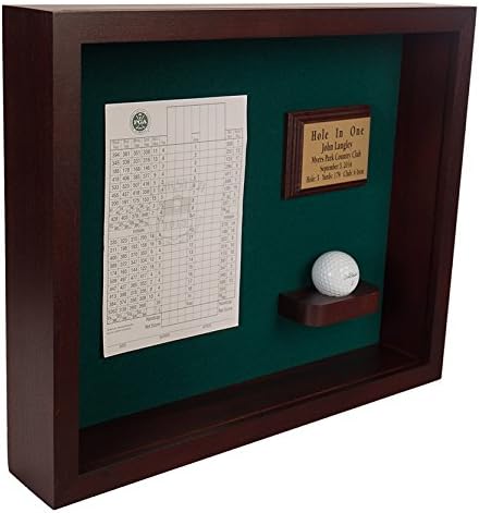 Hole in One Shadowbox and Golf Ball Display Case | Personalized Engraved Plate - Image 3