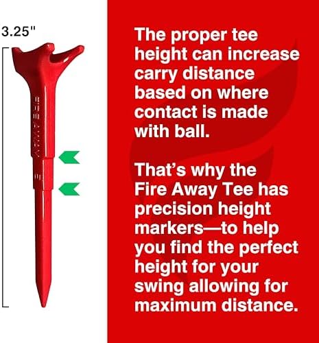 FIRE AWAY 4-Prong Unbreakable Nylon Plastic Golf Tees 3-1/4 Inch - Image 6