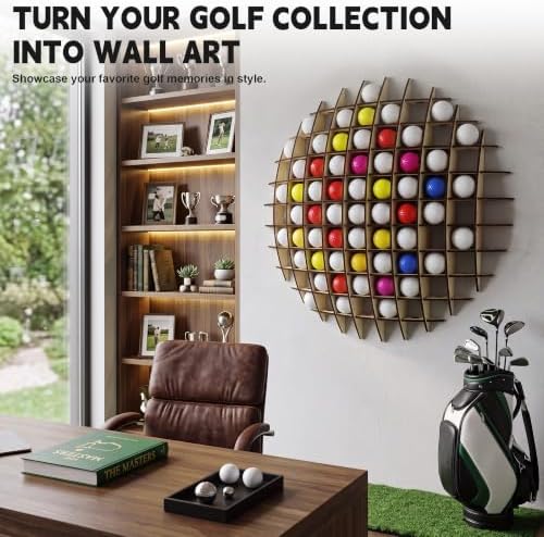 Wall Mount Golf Ball Display Rack Holds 78 Balls - Image 7